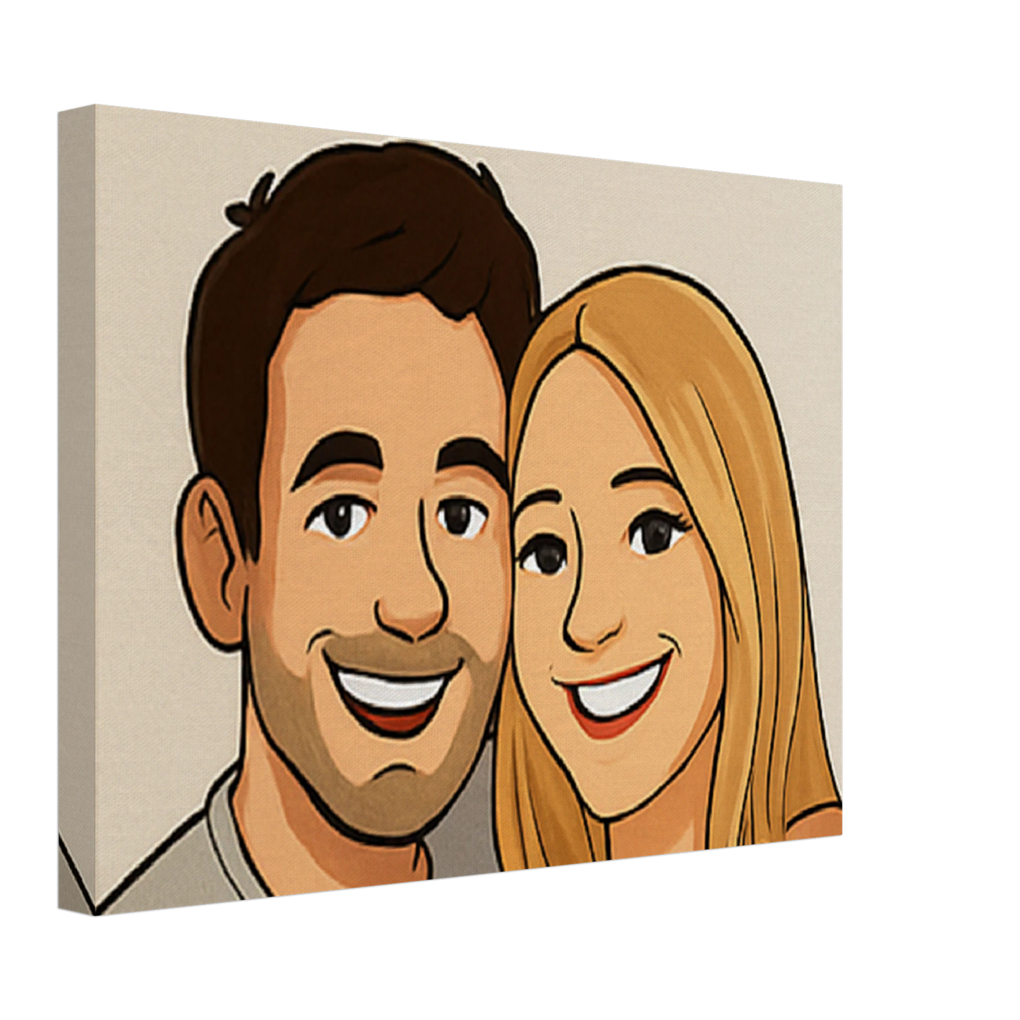Vorher-Nachher-Bild im Cartoon-Stil