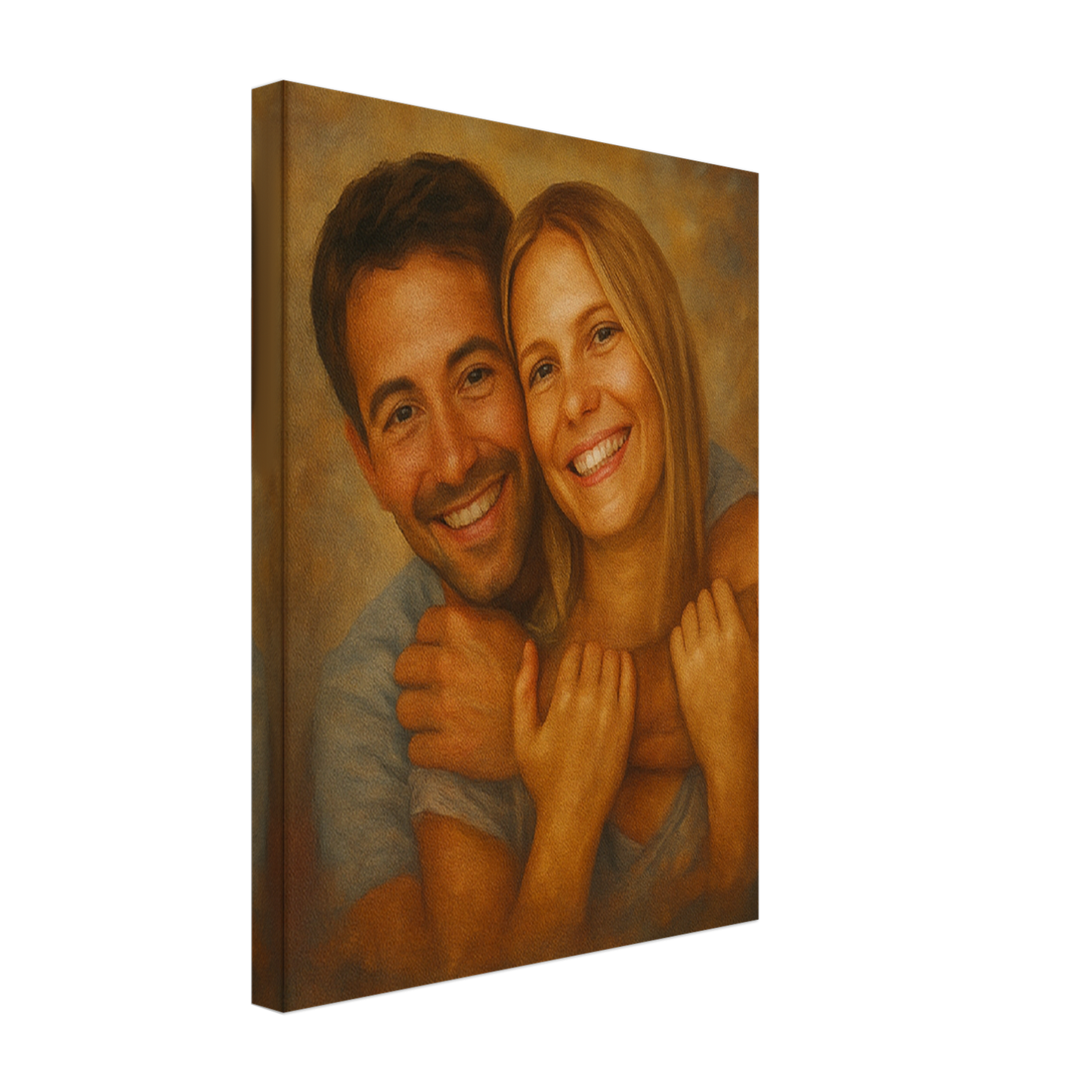 Vorher-Nachher-Bild im Öl gemälde Stil, Geschenkidee