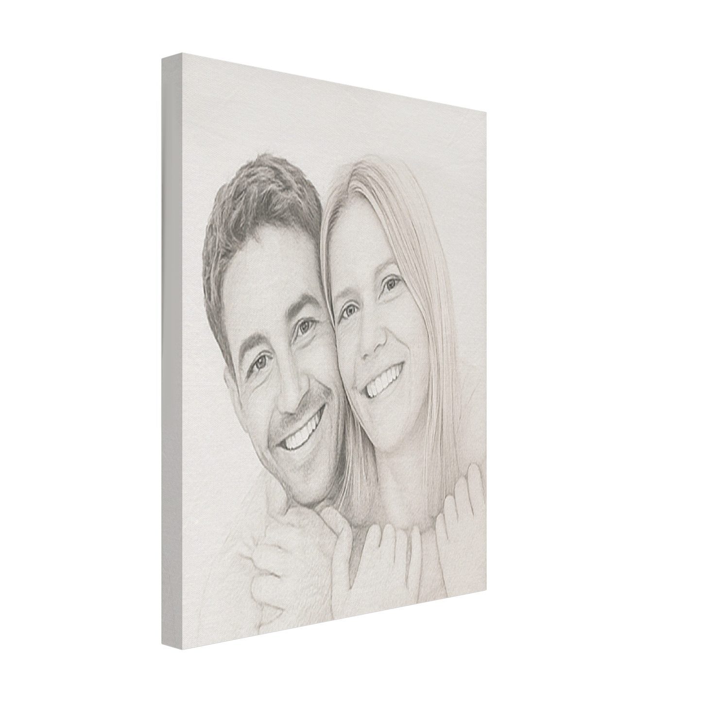Vorher-Nachher-Bild im Bleistift gemälde Stil, Geschenkidee