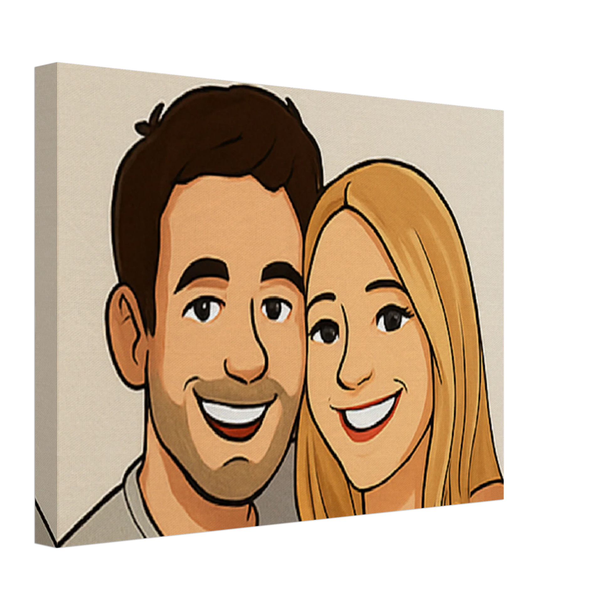 Vorher-Nachher-Bild im Cartoon-Stil